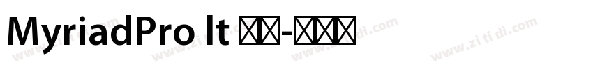 MyriadPro lt 普通字体转换